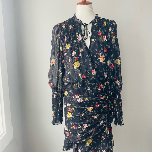 Veronica Beard Dresses & Skirts - Veronica Beard Pink and Blue Sheath Dress with Bishop Sleeves